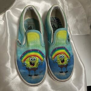 Vans Vibrant SpongeBob Kids Slip-On Sneakers